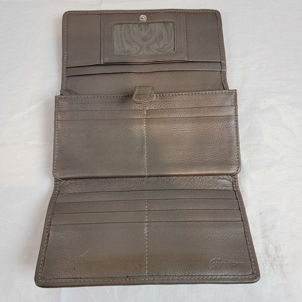 Brighton Python-Embossed Tri-Fold Wallet - image 6